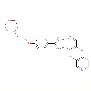 662116-84-9  1H-Imidazo[4,5-b]pyridin-7-amine,6-chloro-2-[4-[2-(4-morpholinyl)ethoxy]phenyl]-N-3-pyridinyl-