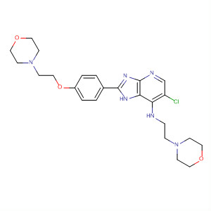 662117-05-7  1H-Imidazo[4,5-b]pyridin-7-amine,6-chloro-2-[4-[2-(4-morpholinyl)ethoxy]phenyl]-N-[2-(4-morpholinyl)ethyl]-