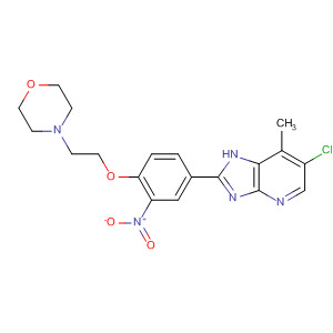 662117-29-5  1H-Imidazo[4,5-b]pyridine,6-chloro-7-methyl-2-[4-[2-(4-morpholinyl)ethoxy]-3-nitrophenyl]-
