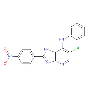 662117-36-4  1H-Imidazo[4,5-b]pyridin-7-amine, 6-chloro-2-(4-nitrophenyl)-N-phenyl-