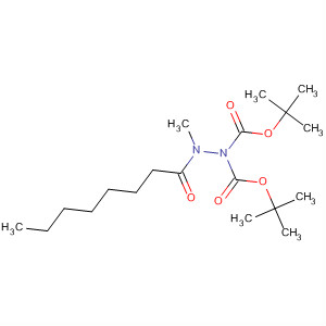 662148-69-8  1,1-Hydrazinedicarboxylic acid, 2-methyl-2-(1-oxooctyl)-,bis(1,1-dimethylethyl) ester