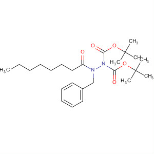662148-70-1  1,1-Hydrazinedicarboxylic acid, 2-(1-oxooctyl)-2-(phenylmethyl)-,bis(1,1-dimethylethyl) ester