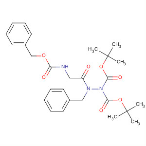 662148-72-3  1,1-Hydrazinedicarboxylic acid,2-[[[(phenylmethoxy)carbonyl]amino]acetyl]-2-(phenylmethyl)-,bis(1,1-dimethylethyl) ester