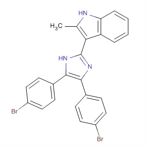 662150-86-9  1H-Indole, 3-[4,5-bis(4-bromophenyl)-1H-imidazol-2-yl]-2-methyl-