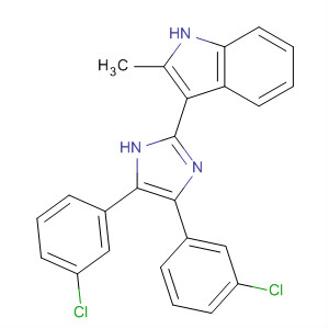 662150-91-6  1H-Indole, 3-[4,5-bis(3-chlorophenyl)-1H-imidazol-2-yl]-2-methyl-