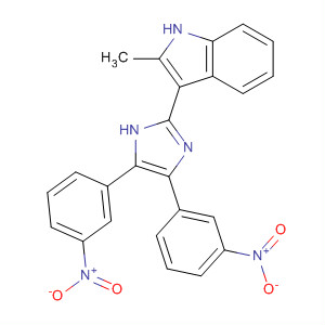 662150-97-2  1H-Indole, 3-[4,5-bis(3-nitrophenyl)-1H-imidazol-2-yl]-2-methyl-