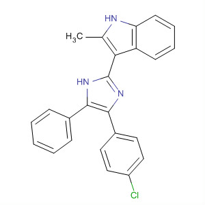 662150-98-3  1H-Indole, 3-[4-(4-chlorophenyl)-5-phenyl-1H-imidazol-2-yl]-2-methyl-
