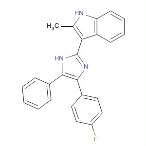 662151-02-2  1H-Indole, 3-[4-(4-fluorophenyl)-5-phenyl-1H-imidazol-2-yl]-2-methyl-