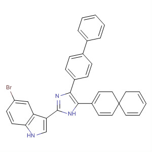 662151-06-6  1H-Indole, 3-[4,5-bis([1,1'-biphenyl]-4-yl)-1H-imidazol-2-yl]-5-bromo-