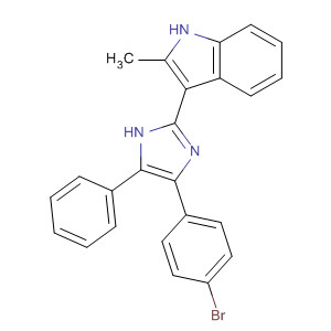 662151-07-7  1H-Indole, 3-[4-(4-bromophenyl)-5-phenyl-1H-imidazol-2-yl]-2-methyl-