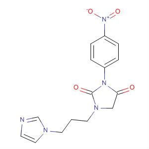 662166-91-8  2,4-Imidazolidinedione, 1-[3-(1H-imidazol-1-yl)propyl]-3-(4-nitrophenyl)-
