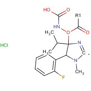 66308-31-4  Carbamic acid,[5-(2-fluorophenyl)-4,5-dihydro-1-methyl-1H-imidazol-2-yl]-,1-methylethyl ester, monohydrochloride