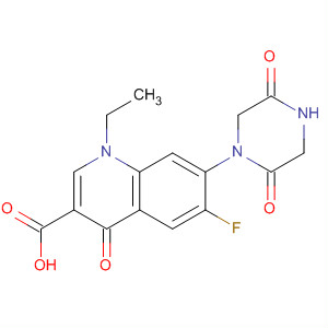 663162-81-0  3-Quinolinecarboxylic acid,7-(2,5-dioxo-1-piperazinyl)-1-ethyl-6-fluoro-1,4-dihydro-4-oxo-