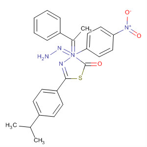 663163-66-4  1,3,4-Thiadiazol-2(3H)-one,5-[4-(1-methylethyl)phenyl]-3-(4-nitrophenyl)-,(1-phenylethylidene)hydrazone