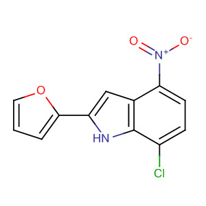 663177-46-6  1H-Indole, 7-chloro-2-(2-furanyl)-4-nitro-