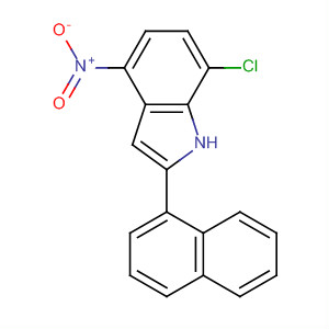 663177-57-9  1H-Indole, 7-chloro-2-(1-naphthalenyl)-4-nitro-