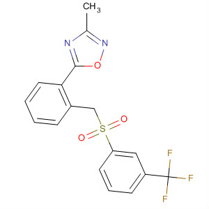 663596-02-9  1,2,4-Oxadiazole,3-methyl-5-[2-[[[3-(trifluoromethyl)phenyl]sulfonyl]methyl]phenyl]-