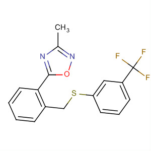 663596-03-0  1,2,4-Oxadiazole,3-methyl-5-[2-[[[3-(trifluoromethyl)phenyl]thio]methyl]phenyl]-