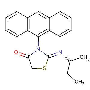663603-82-5  4-Thiazolidinone, 3-(9-anthracenyl)-2-[(1-methylpropyl)imino]-