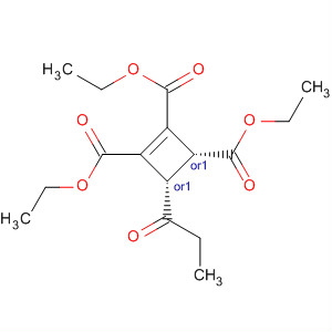 663605-63-8  1-Cyclobutene-1,2,3-tricarboxylic acid, 4-(1-oxopropyl)-, triethyl ester,(3R,4S)-rel-