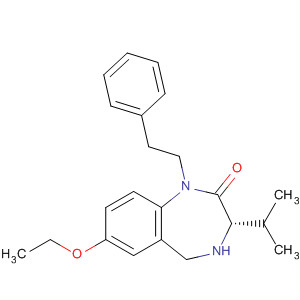 663607-32-7  2H-1,4-Benzodiazepin-2-one,7-ethoxy-1,3,4,5-tetrahydro-3-(1-methylethyl)-1-(2-phenylethyl)-, (3S)-