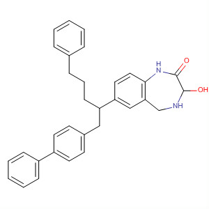 663607-78-1  2H-1,4-Benzodiazepin-2-one,1-([1,1'-biphenyl]-4-ylmethyl)-1,3,4,5-tetrahydro-3-(phenylmethyl)-7-propoxy-, (3S)-