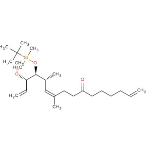 663613-05-6  1,10,15-Hexadecatrien-7-one,13-[[(1,1-dimethylethyl)dimethylsilyl]oxy]-14-methoxy-10,12-dimethyl-,(10Z,12R,13S,14S)-