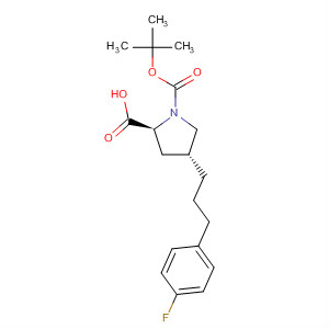 663614-03-7  1,2-Pyrrolidinedicarboxylic acid, 4-[3-(4-fluorophenyl)propyl]-,1-(1,1-dimethylethyl) ester, (2S,4R)-