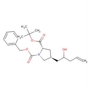 663614-08-2  1,2-Pyrrolidinedicarboxylic acid, 4-(2-hydroxy-4-pentenyl)-,1-(1,1-dimethylethyl) 2-(phenylmethyl) ester, (2S,4S)-
