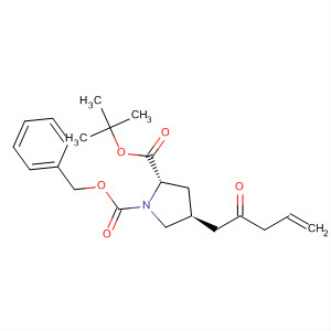 663614-09-3  1,2-Pyrrolidinedicarboxylic acid, 4-(2-oxo-4-pentenyl)-,1-(1,1-dimethylethyl) 2-(phenylmethyl) ester, (2S,4S)-