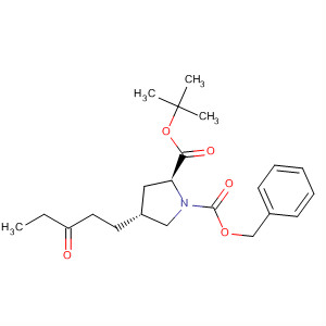 663614-40-2  1,2-Pyrrolidinedicarboxylic acid, 4-(3-oxopentyl)-, 1-(1,1-dimethylethyl)2-(phenylmethyl) ester, (2S,4R)-