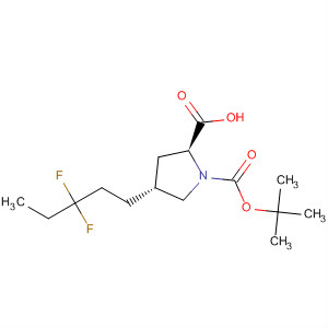 663614-42-4  1,2-Pyrrolidinedicarboxylic acid, 4-(3,3-difluoropentyl)-,1-(1,1-dimethylethyl) ester, (2S,4R)-
