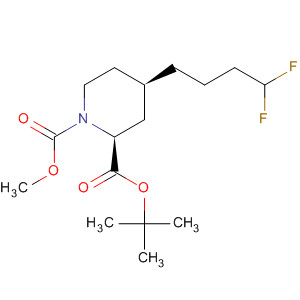 663614-51-5  1,2-Piperidinedicarboxylic acid, 4-(4,4-difluorobutyl)-,1-(1,1-dimethylethyl) 2-methyl ester, (2S,4R)-