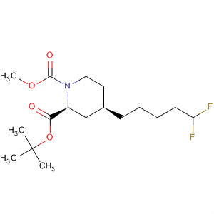 663614-57-1  1,2-Piperidinedicarboxylic acid, 4-(5,5-difluoropentyl)-,1-(1,1-dimethylethyl) 2-methyl ester, (2S,4R)-