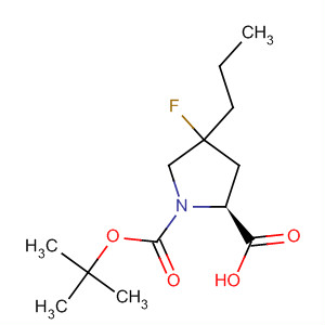 663614-84-4  1,2-Pyrrolidinedicarboxylic acid, 4-fluoro-4-propyl-, 1-(1,1-dimethylethyl)ester, (2S)-