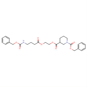 663624-36-0  1,3-Piperidinedicarboxylic acid,3-[2-[1-oxo-4-[[(phenylmethoxy)carbonyl]amino]butoxy]ethyl]1-(phenylmethyl) ester