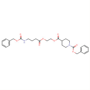 663624-37-1  1,4-Piperidinedicarboxylic acid,4-[2-[1-oxo-4-[[(phenylmethoxy)carbonyl]amino]butoxy]ethyl]1-(phenylmethyl) ester