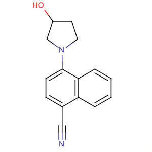 664362-70-3  1-Naphthalenecarbonitrile, 4-(3-hydroxy-1-pyrrolidinyl)-