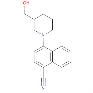 664362-71-4  1-Naphthalenecarbonitrile, 4-[3-(hydroxymethyl)-1-piperidinyl]-