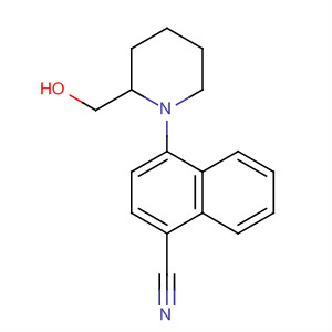 664362-87-2  1-Naphthalenecarbonitrile, 4-[2-(hydroxymethyl)-1-piperidinyl]-