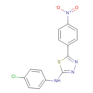 664973-39-1  1,3,4-Thiadiazol-2-amine, N-(4-chlorophenyl)-5-(4-nitrophenyl)-