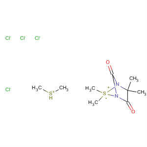 66503-41-1  Sulfonium, (4,4-dimethyl-2,5-dioxo-1,3-imidazolidinediyl)bis[dimethyl-,dichloride
