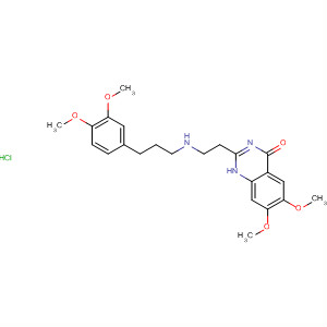 66618-04-0  4(1H)-Quinazolinone,2-[2-[[2-(3,4-dimethoxyphenyl)ethyl]methylamino]ethyl]-6,7-dimethoxy-,hydrochloride