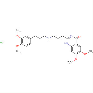 66618-06-2  4(1H)-Quinazolinone,2-[3-[[2-(3,4-dimethoxyphenyl)ethyl]methylamino]propyl]-6,7-dimethoxy-,hydrochloride