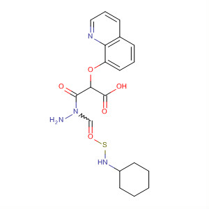 65625-12-9  Acetic acid, (8-quinolinyloxy)-,2-[(cyclohexylamino)thioxomethyl]hydrazide