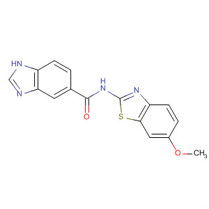 656251-40-0  1H-Benzimidazole-5-carboxamide, N-(6-methoxy-2-benzothiazolyl)- 656251-40-0  1H-Benzimidazole-5-carboxamide, N-(6-methoxy-2-benzothiazolyl)-