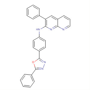 656253-95-1  1,8-Naphthyridin-2-amine,3-phenyl-N-[4-(5-phenyl-1,3,4-oxadiazol-2-yl)phenyl]-