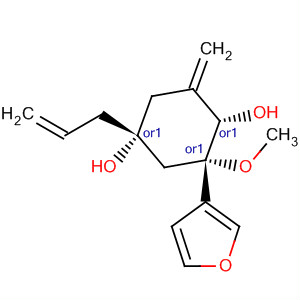 656256-85-8  1,4-Cyclohexanediol,3-(3-furanyl)-3-methoxy-5-methylene-1-(2-propenyl)-, (1R,3S,4S)-rel- 656256-85-8  1,4-Cyclohexanediol,3-(3-furanyl)-3-methoxy-5-methylene-1-(2-propenyl)-, (1R,3S,4S)-rel-
