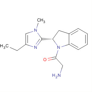 656257-31-7  1H-Indole,1-(aminoacetyl)-2-(4-ethyl-1-methyl-1H-imidazol-2-yl)-2,3-dihydro-,(2S)-