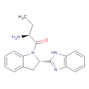 656257-32-8  1H-Indole,1-[(2S)-2-amino-1-oxobutyl]-2-(1H-benzimidazol-2-yl)-2,3-dihydro-,(2S)-